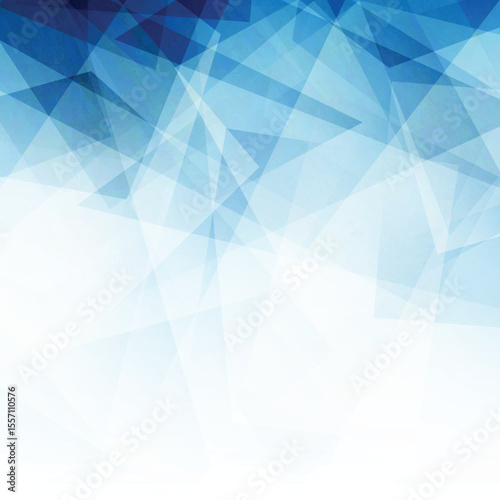 Blue Abstract Geometric Polygon Background with Transparent Overlays - Modern Gradient Vector Texture Design on transparent background on transparent background