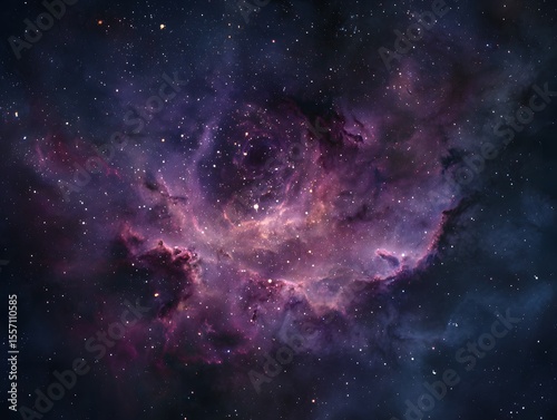 Universe filled with stars, nebula and galaxy. Colorful space background with stars. Beauty of deep space. A view from space to a spiral galaxy and stars