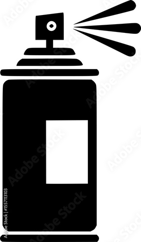 spray paint can line art silhouette vector illustration
