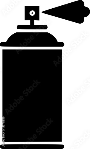 spray paint can line art silhouette vector illustration
