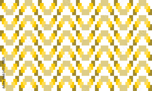 Yellow gray light stair abstract step of rectangular block wave repeat pattern, replete image, design for fabric printing, patter print, square