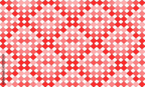vintage red pink plus sign block arrange in diamond patchwork repeat seamless style design for fabric print or t-shirt paint or backdrop wall