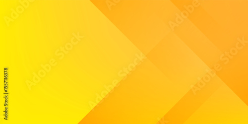 Abstract yellow square shape with futuristic concept background
