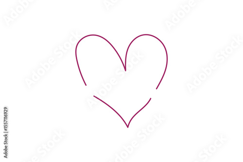 Red and pink heart illustrations symbolize love, romance, and passion on a white background, perfect for Valentine's Day designs