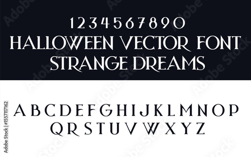 Gothic Halloween Lettering - Strange Dreams Vector Font
