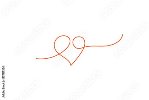 Red Love Shape