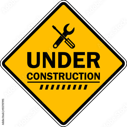 under construction sign design for templates.