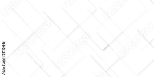 Abstract white and gray technology concept diamond triangle geometric line background. modern seamless business technology concept geometric shapes. squares and triangle with soft shadows as pattern.