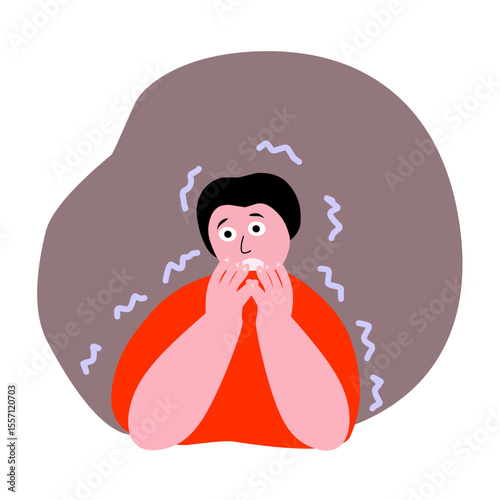experiencing depression illustration
