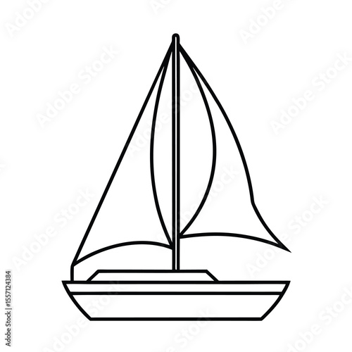 sailing ship vector illustration