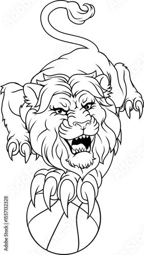 Lion Basketball Animal Spor...