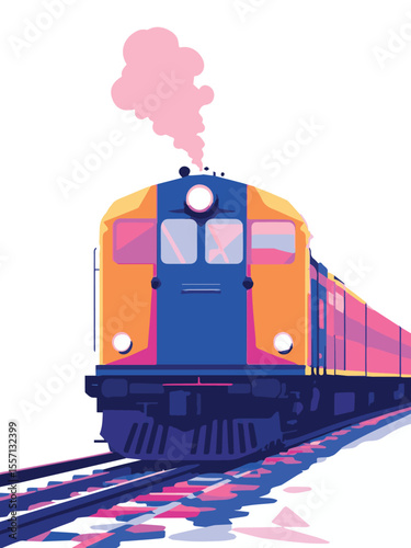 train on the railway