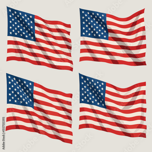 American flag, waving flag, patriotic, national symbol, stars and stripes, red white and blue, iconic, USA, united states