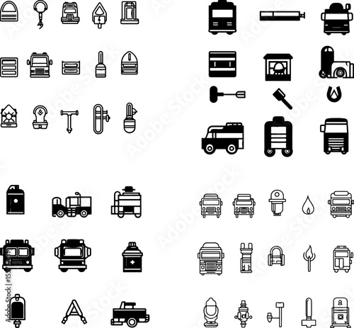 firetruck icon fire engine fire truck emergency vehicle firefighting truck fire rescue truck ladder truck pumper truck aerial ladder truck hook and ladder truck tanker truck water tru