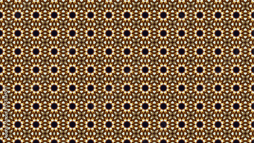 Premium and Colorful floral pattern with geometric design.