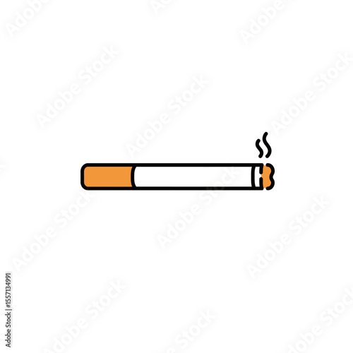 Cigarette icon vector. Smoking logo illustration. Cigarette symbol vector on white background