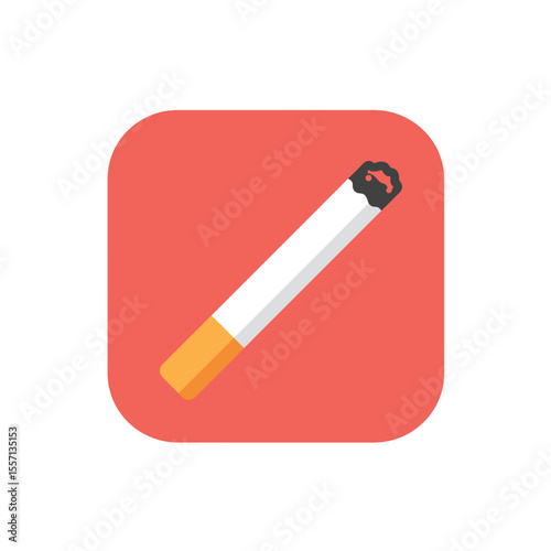 Cigarette icon vector. Smoking logo illustration. Cigarette symbol vector on white background