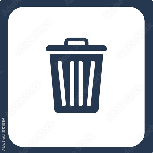 icon of a trash disposal container or container