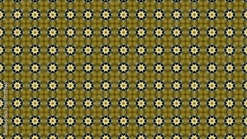 Premium and Colorful floral pattern with geometric design.