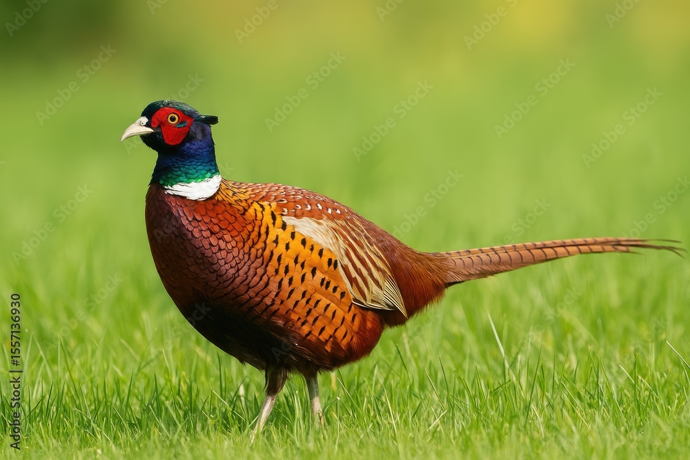 Fototapeta premium Photograph of a Pheasant in its natural habitat