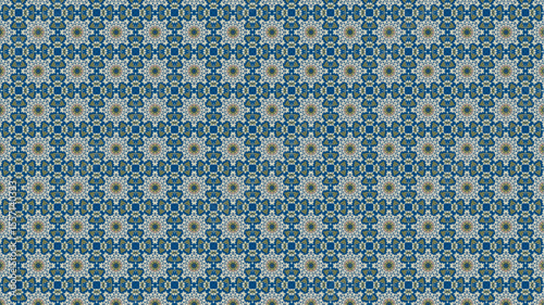 Premium and Colorful floral pattern with geometric design.