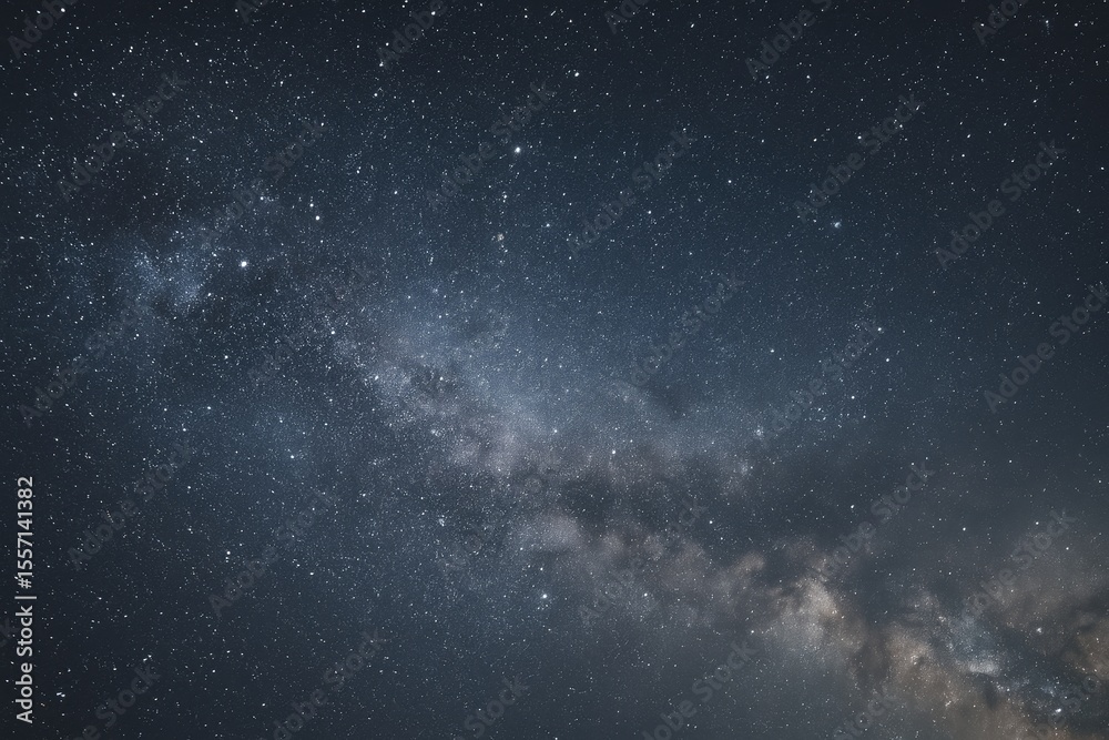 Fototapeta premium Starry night sky with a galaxy of shining stars