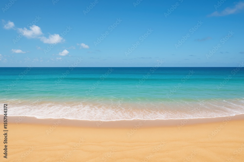 Fototapeta premium Desolate shoreline with soft sands