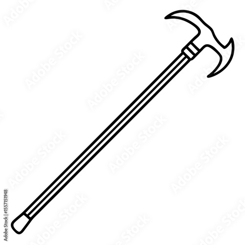 Crowbar Tool Vector Art