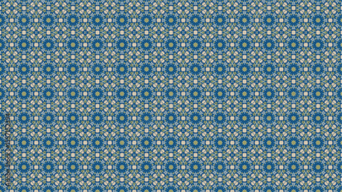 Premium and Colorful floral pattern with geometric design.