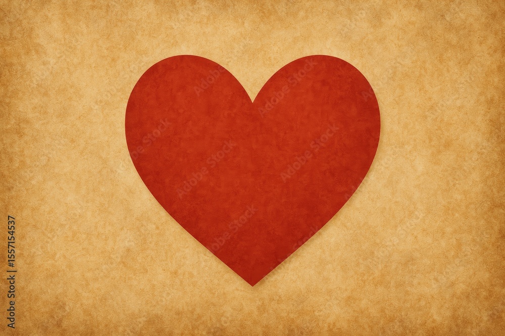Fototapeta premium Love-themed background featuring hearts and a prominent heart shape for Valentine's Day
