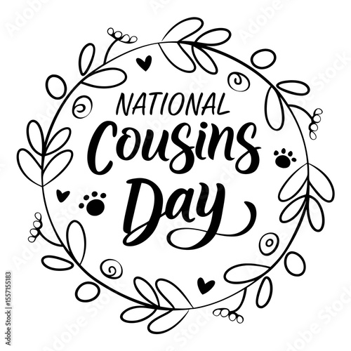 NATIONAL COUSINS DAY vector illustration