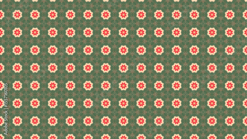 Premium and Colorful floral pattern with geometric design.