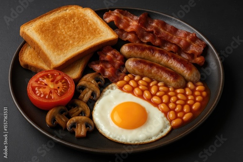 Complete Morning Meal with All Traditional Items