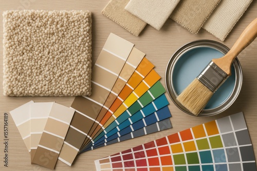 Interior Design: Paint Options and Material Colors for Home Enhancement
