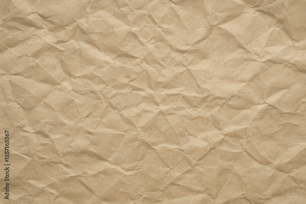 Obraz premium Textured paper background featuring a crumpled design with ample space for text