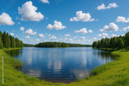 Wide-angle landscape overview