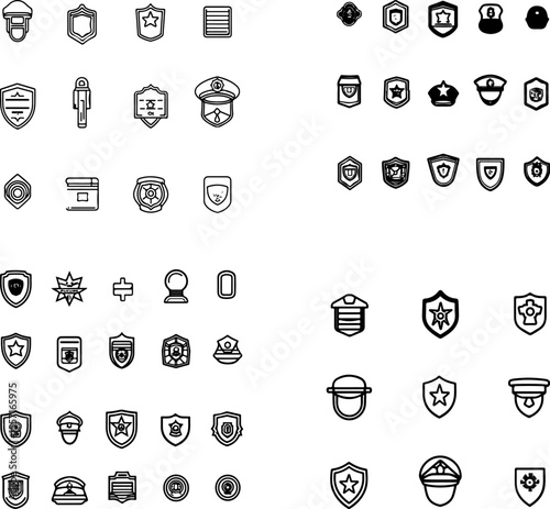 police badge icon law enforcement badge police officer badge sheriff badge security badge badge of honor police insignia police emblem badge symbol law enforcement icon badge design p