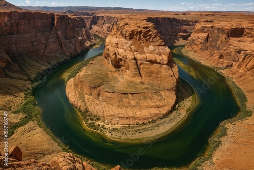 Unique rock structure at a famous meander