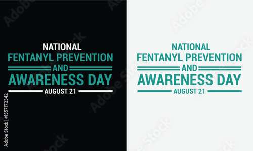 Fentanyl awareness design for t-shirt, bags, mugs, stickers, banner, poster, icon, logo etc. Fully Editable Print Ready Template - Vector.