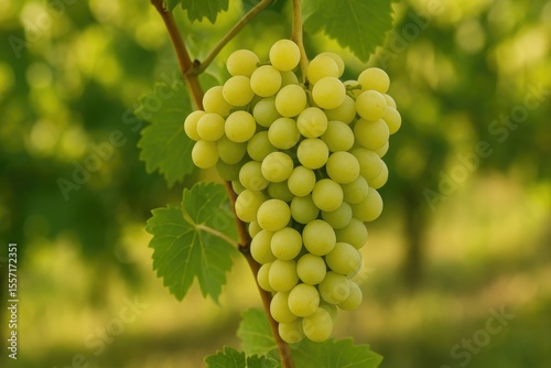 Wallpaper Mural Juicy green grapes ready for harvest, a tasty and nutritious treat. Torontodigital.ca