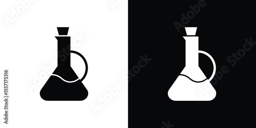 Vinegar icon. Black Silhouette. Graphic illustration.