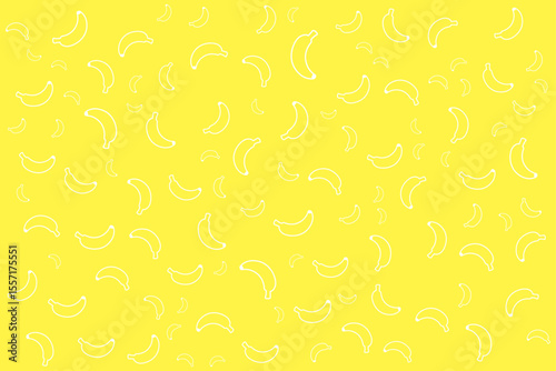 Yellow Banana fruit seamless background texture, freshness fruit and drink, gift, present box paper, backdrop