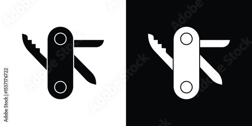 Swiss Knife icon vector, Symbol, logo illustrations