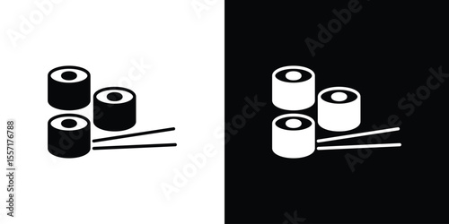 Sushi icon vector, Symbol, logo illustrations