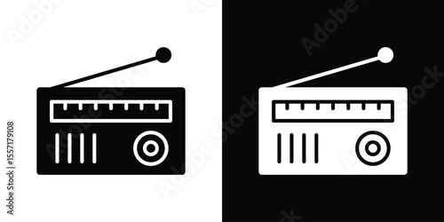 Radio icon vector, Symbol, logo illustrations