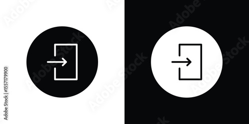 Inside icon. Black Silhouette. Graphic illustration.