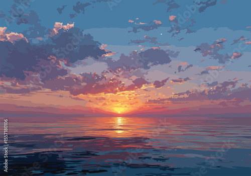 sunrise illustration