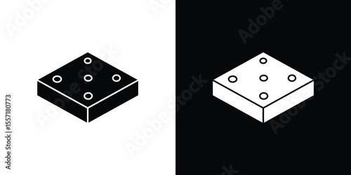 Halva icon. Black Silhouette. Graphic illustration.
