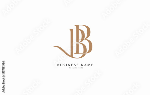 BB, Initial monogram letter alphabet logo