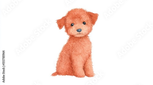 Adorable teddy bear dog gazes longingly, embodying sunny serendipity, ideal for National Pet Day or World Animal Reiki Day